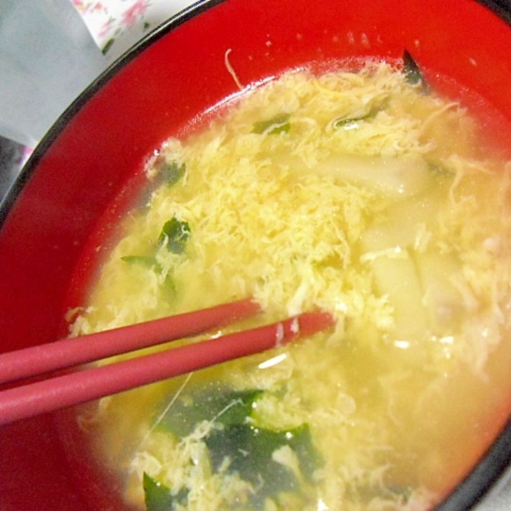 じゃがいもと卵の中華スープ レシピ 作り方 By ミスチバス 楽天レシピ